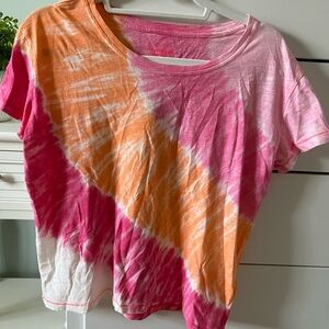 Vineyard Vines Pink and Orange Tie-Dye Tee